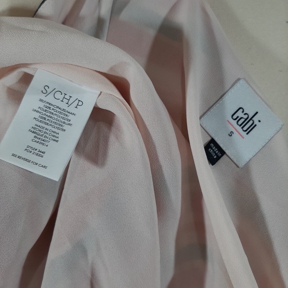 NWT Cabi stripe red pink top S - Picture 10 of 10